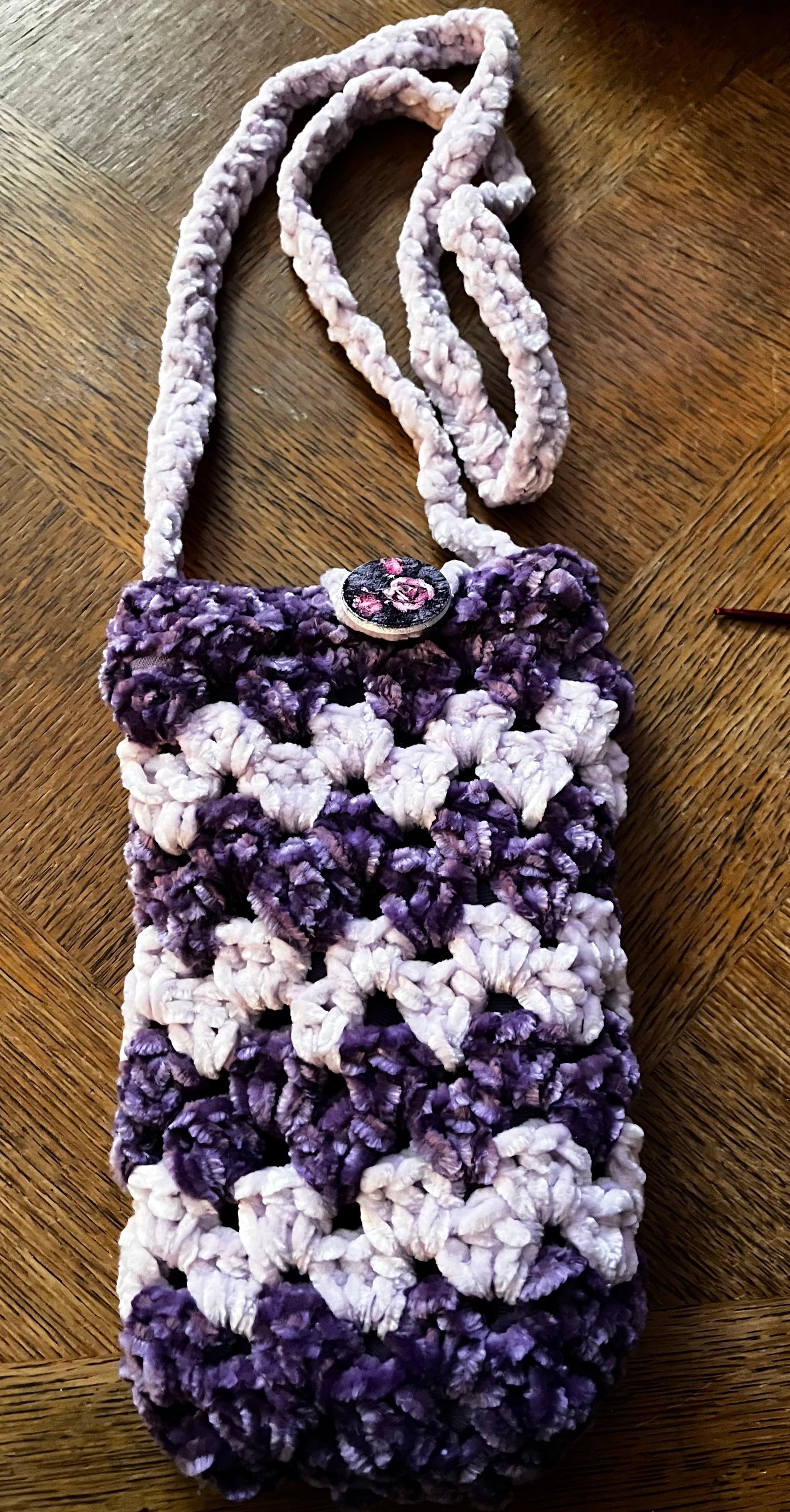 Sac violet et rose