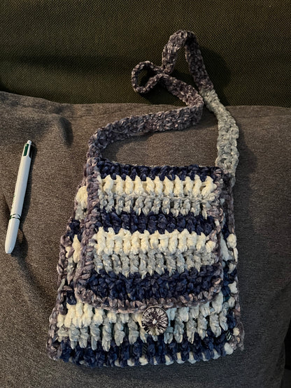 Sac mini bleu/gris/blanc