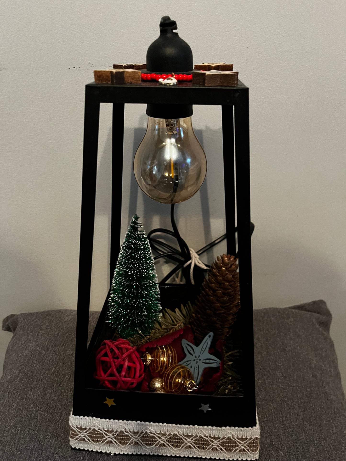 Centre de table Lampe de Noël