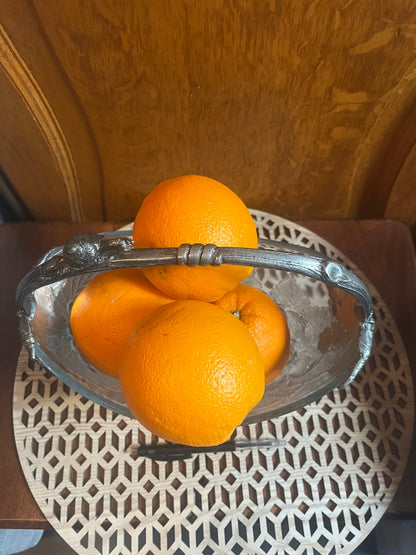 Corbeille à fruit en verre