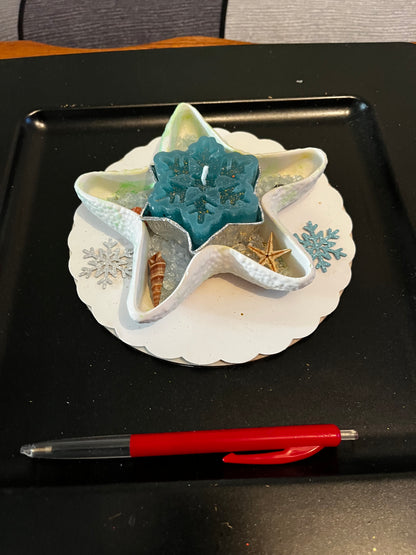 Porte bougie étoile de mer