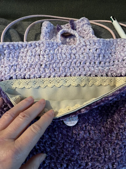 Sac + porte monnaie violet