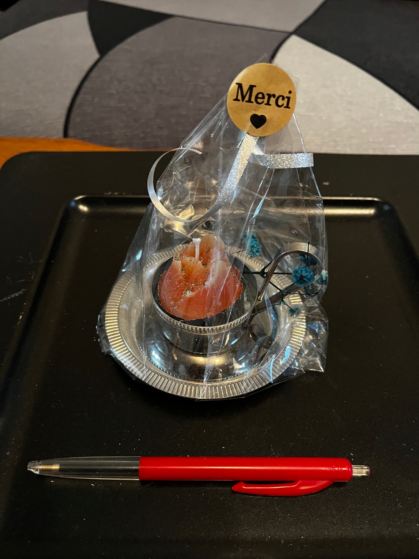 Bougie / soucoupe et tasse