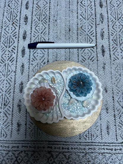 Bougies / support double coquille