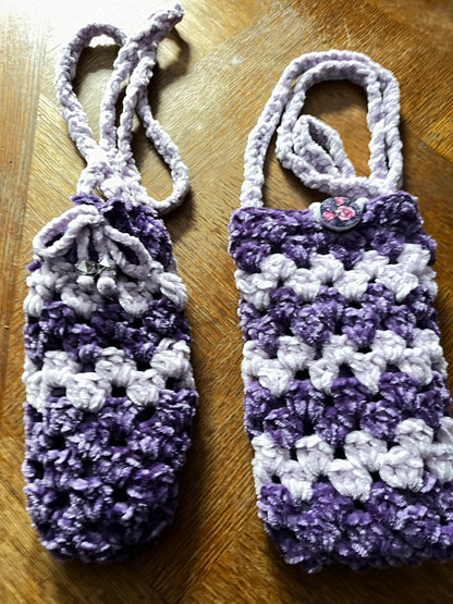 Sac violet et rose