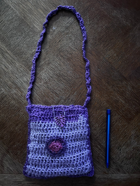 Pochette deux tons de violet