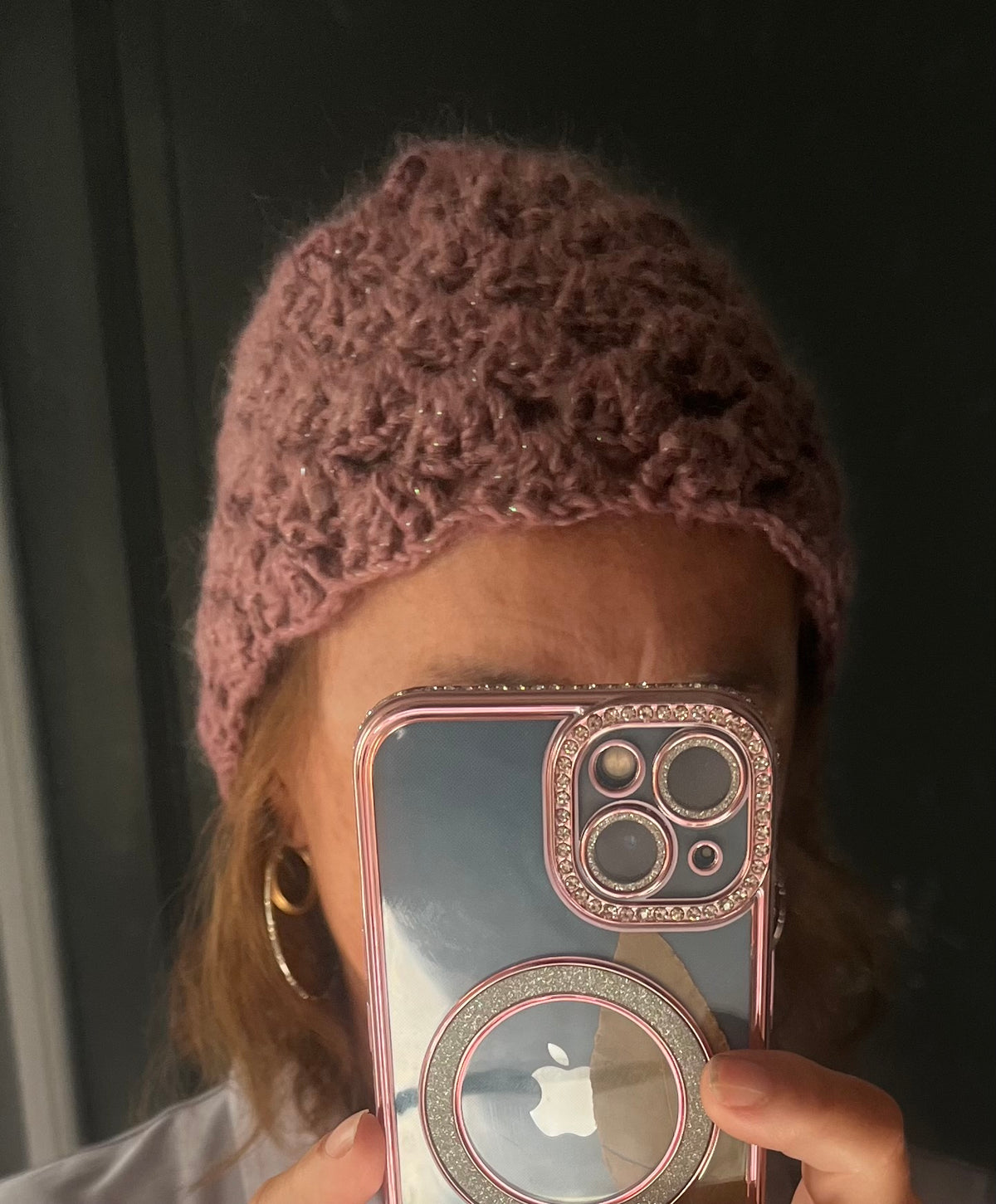 Bonnets en maille dentelle