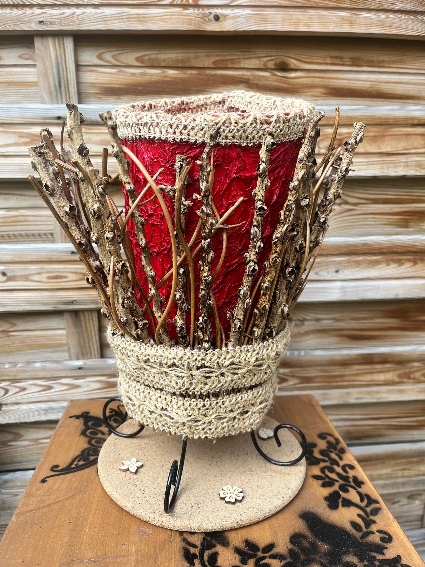 lampe bâtons de bois avec mise à prix à 89,00 euros