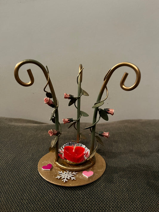 Porte bijoux et bougie cœur