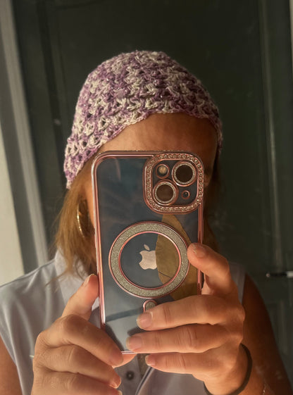 Bonnets en maille dentelle