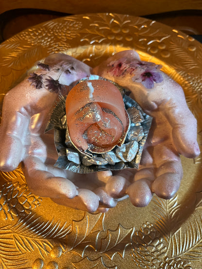 Bougie / paire de mains