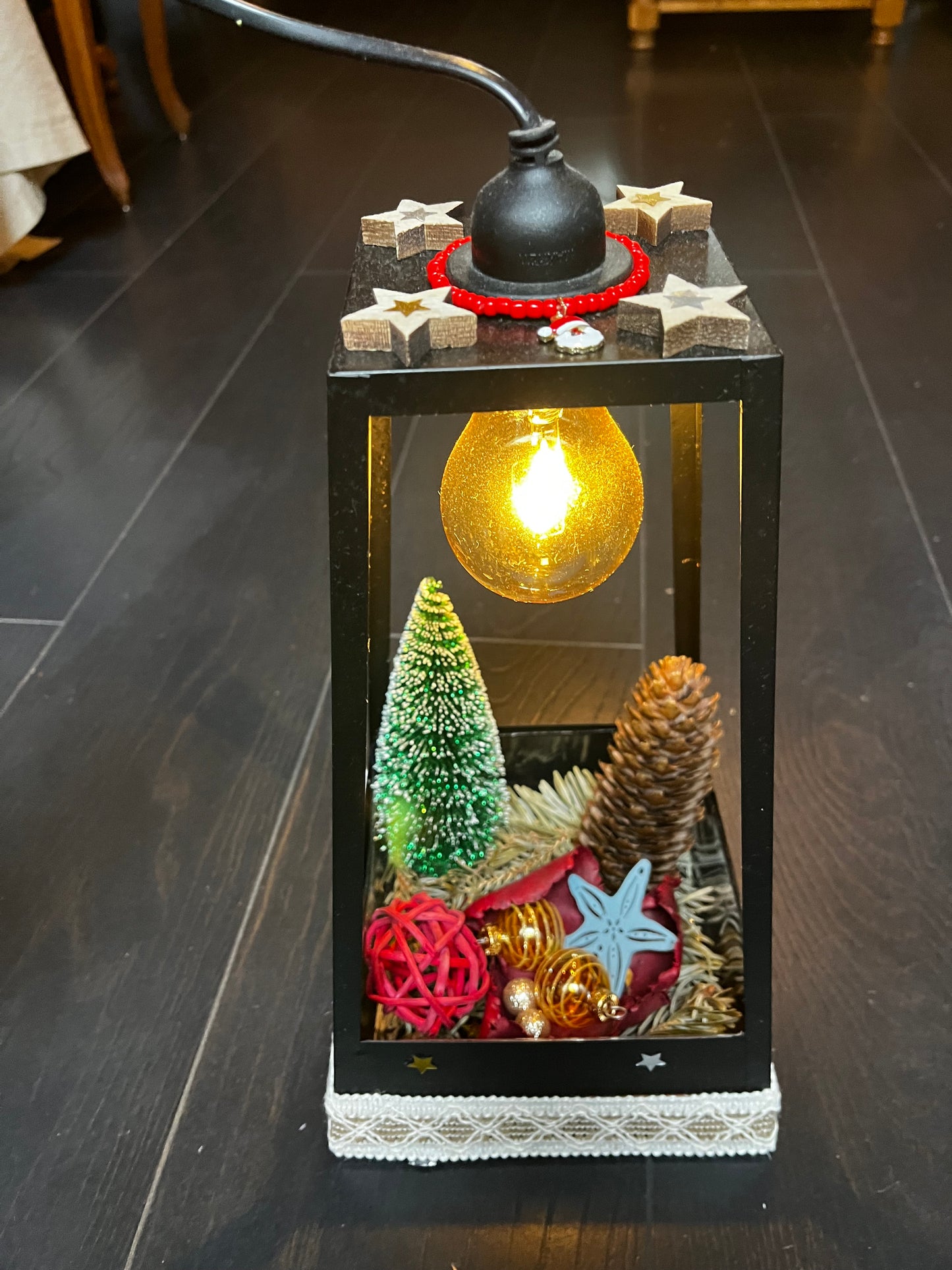 Centre de table Lampe de Noël