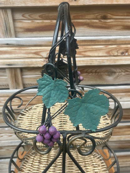 Panier double à fruits.