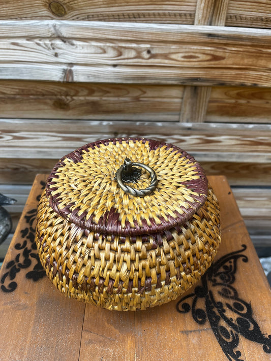 Panier avec couvercle