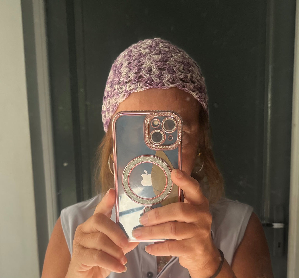 Bonnets en maille dentelle