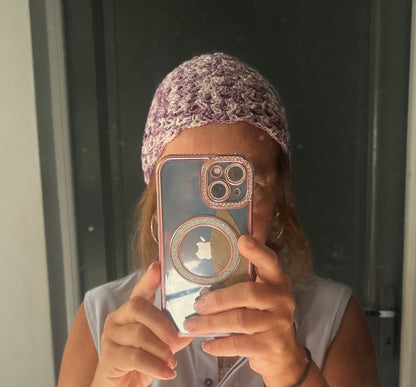 Bonnets en maille dentelle