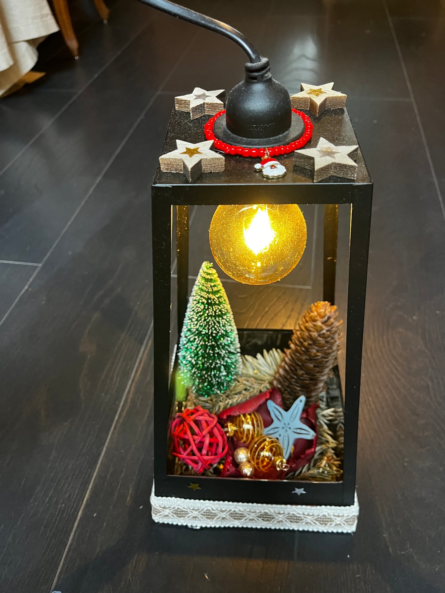 Centre de table Lampe de Noël