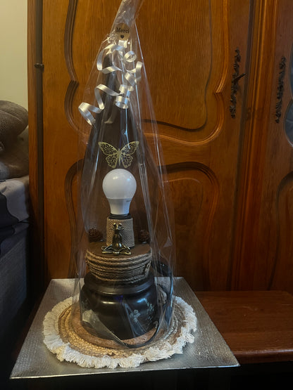 Lampe feuille de bananier