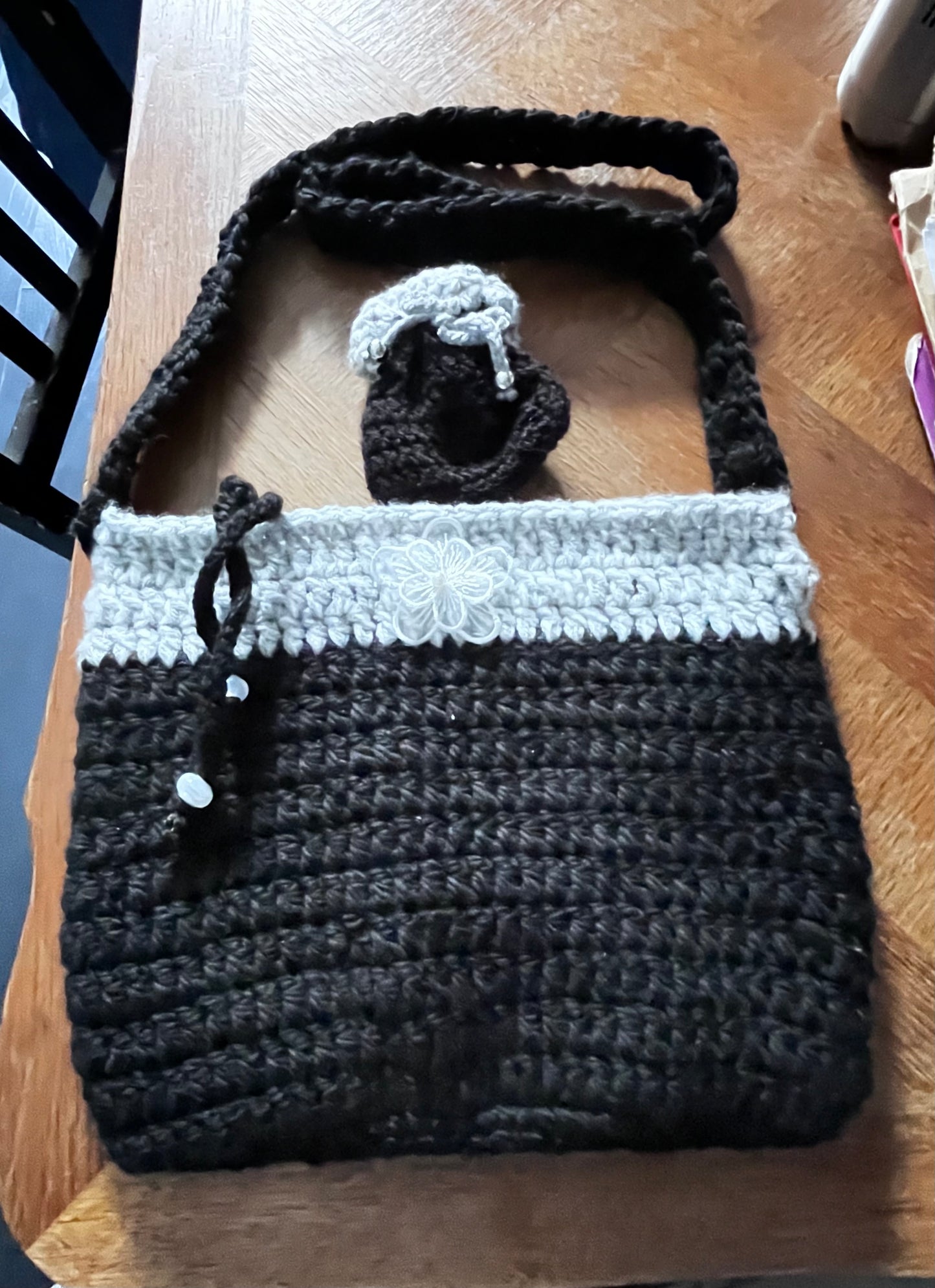 Sac noir et gris