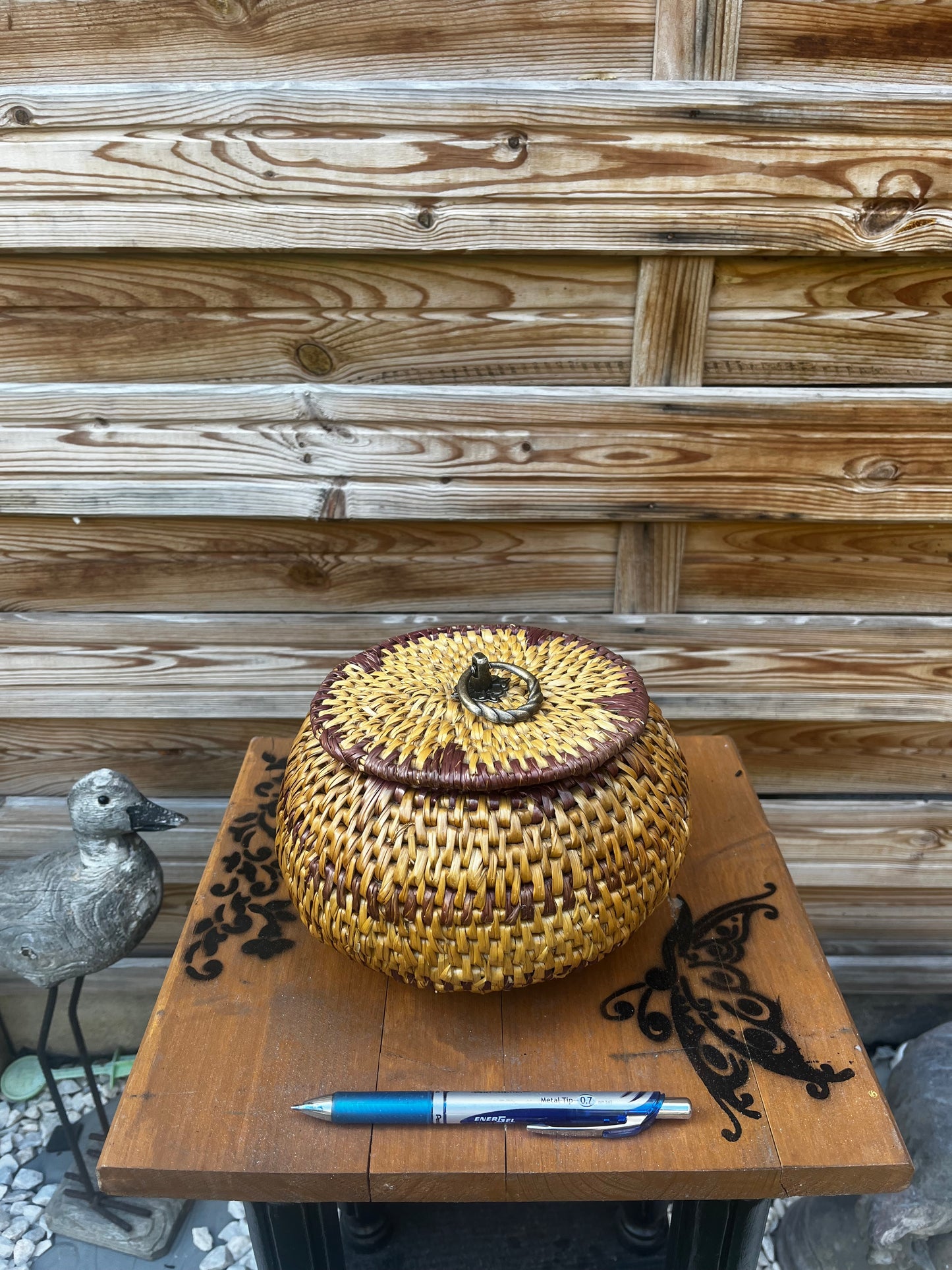 Panier avec couvercle