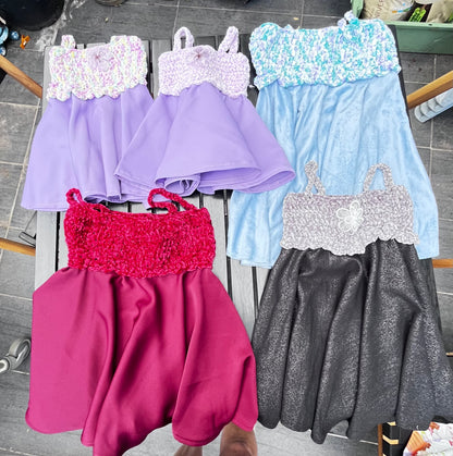 Robes avec haut en crochet