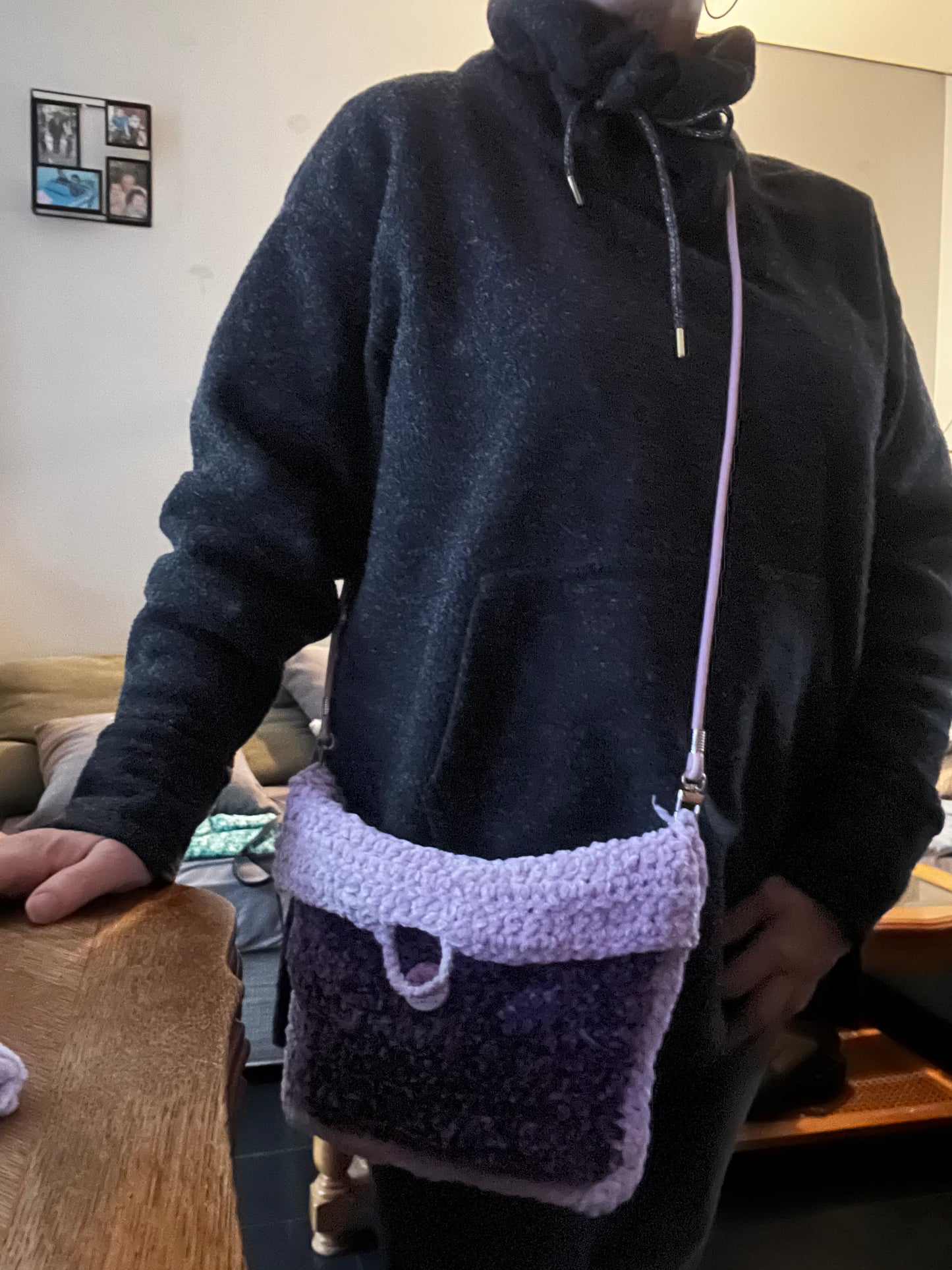 Sac + porte monnaie violet