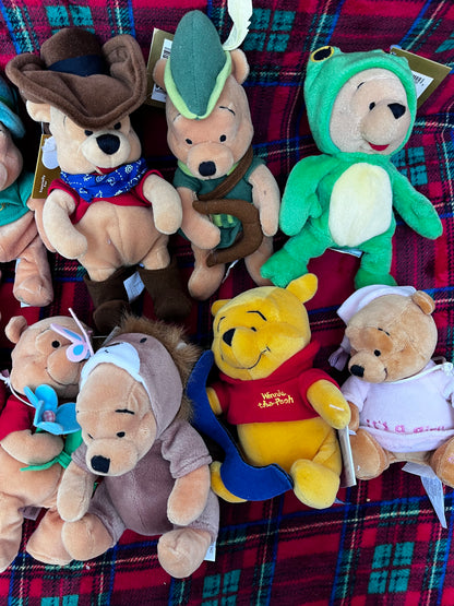Peluches Winnie avec étiquettes, vendues à l unité