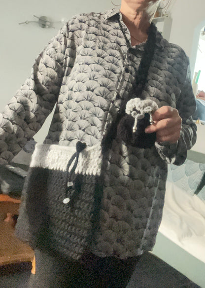 Sac noir et gris