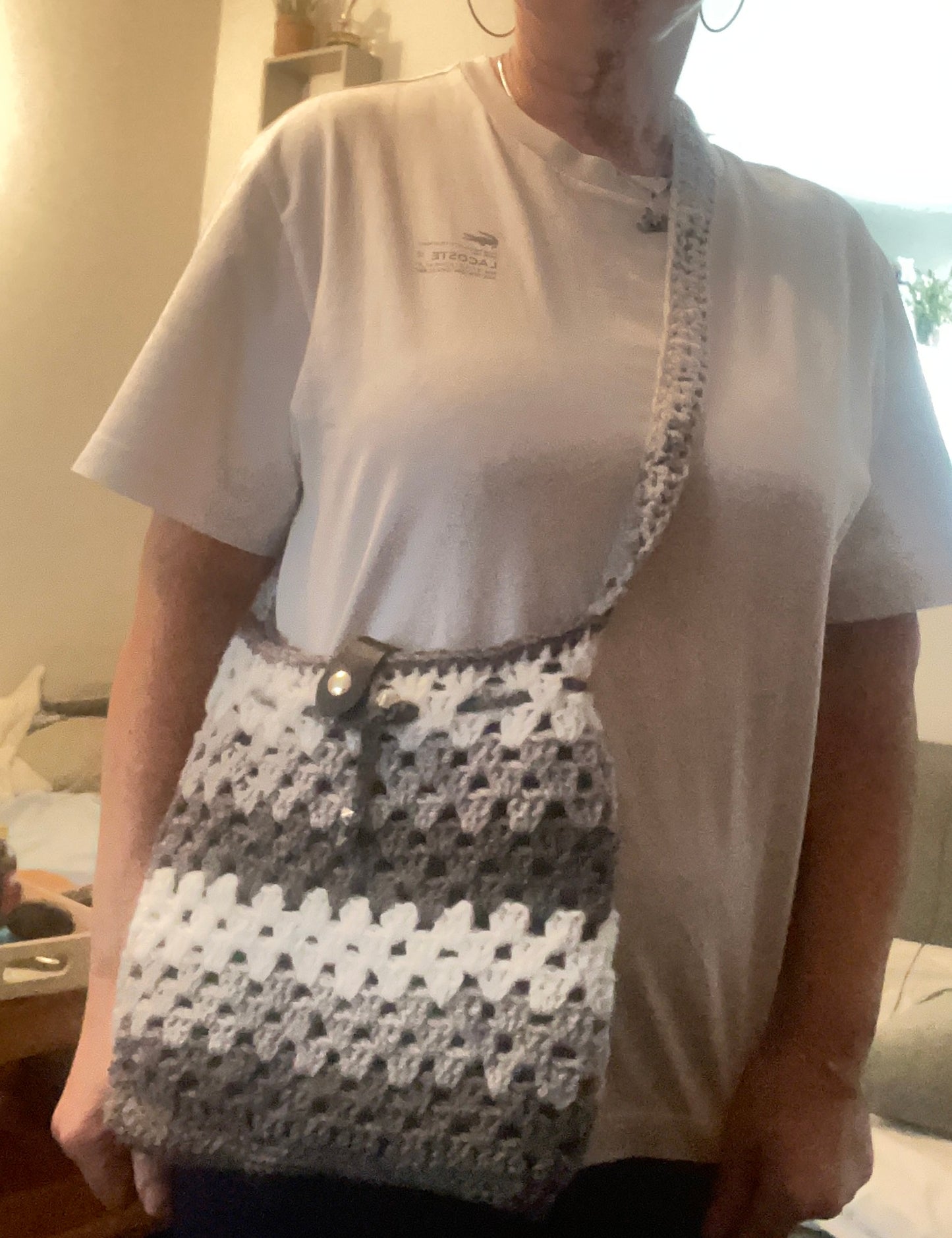 Sac 3 tons de gris et blanc