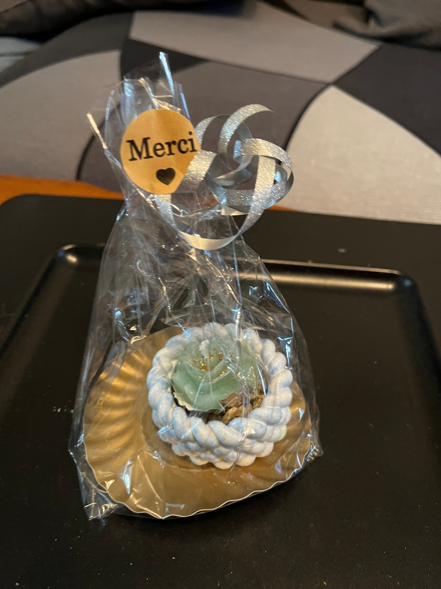 Support bougie torsadé rond