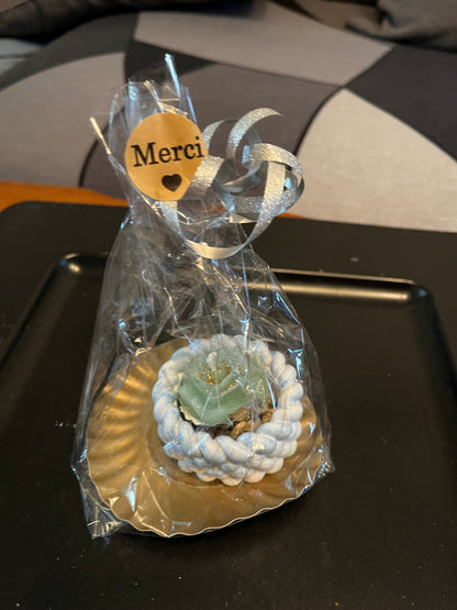 Support bougie torsadé rond