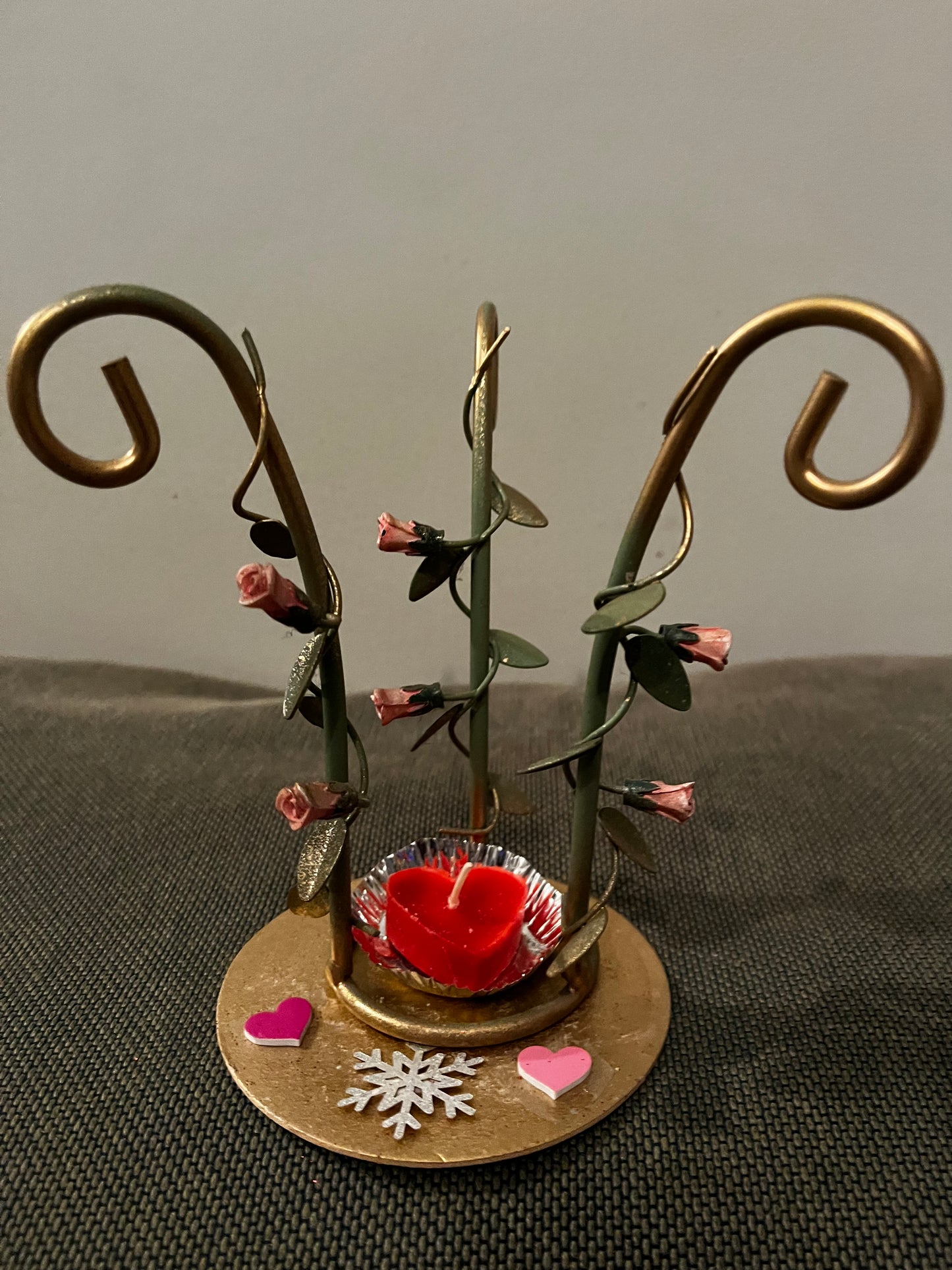 Porte bijoux et bougie cœur