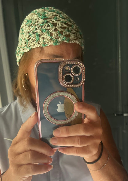 Bonnets en maille dentelle
