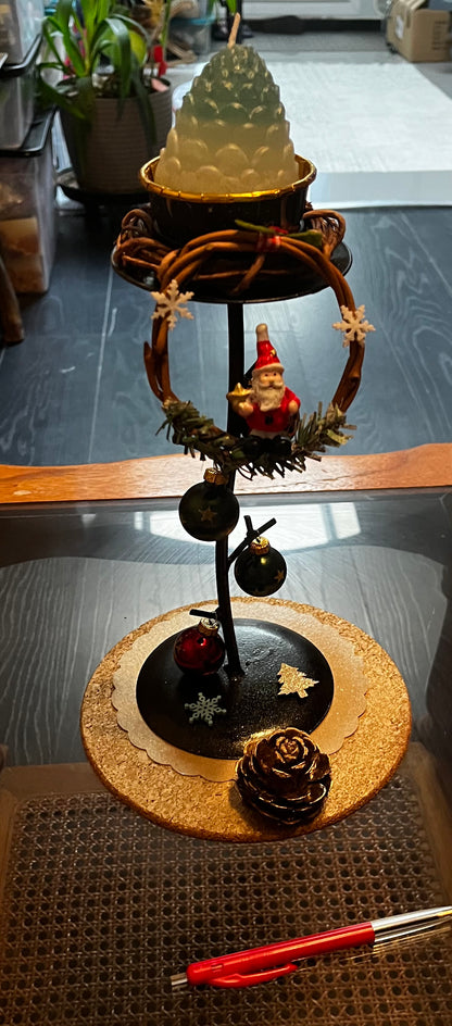 Centre de table pour les fêtes de fin d année avec bougie