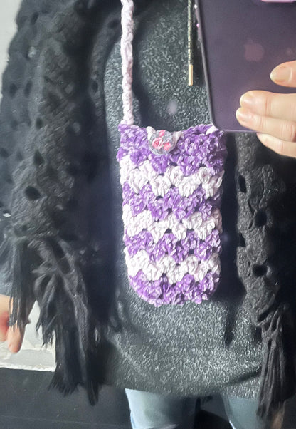 Sac violet et rose