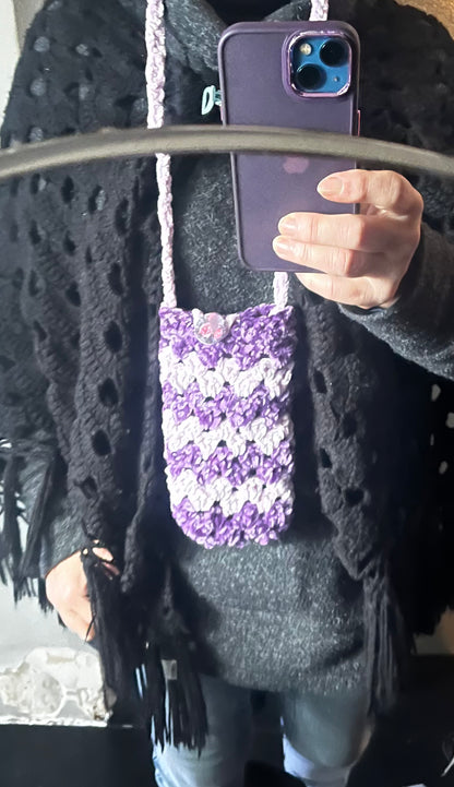 Sac violet et rose