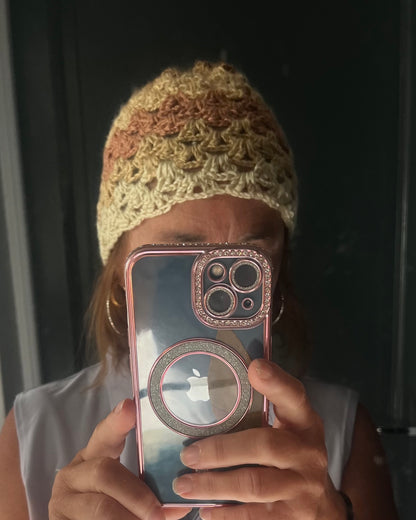 Bonnets en maille dentelle
