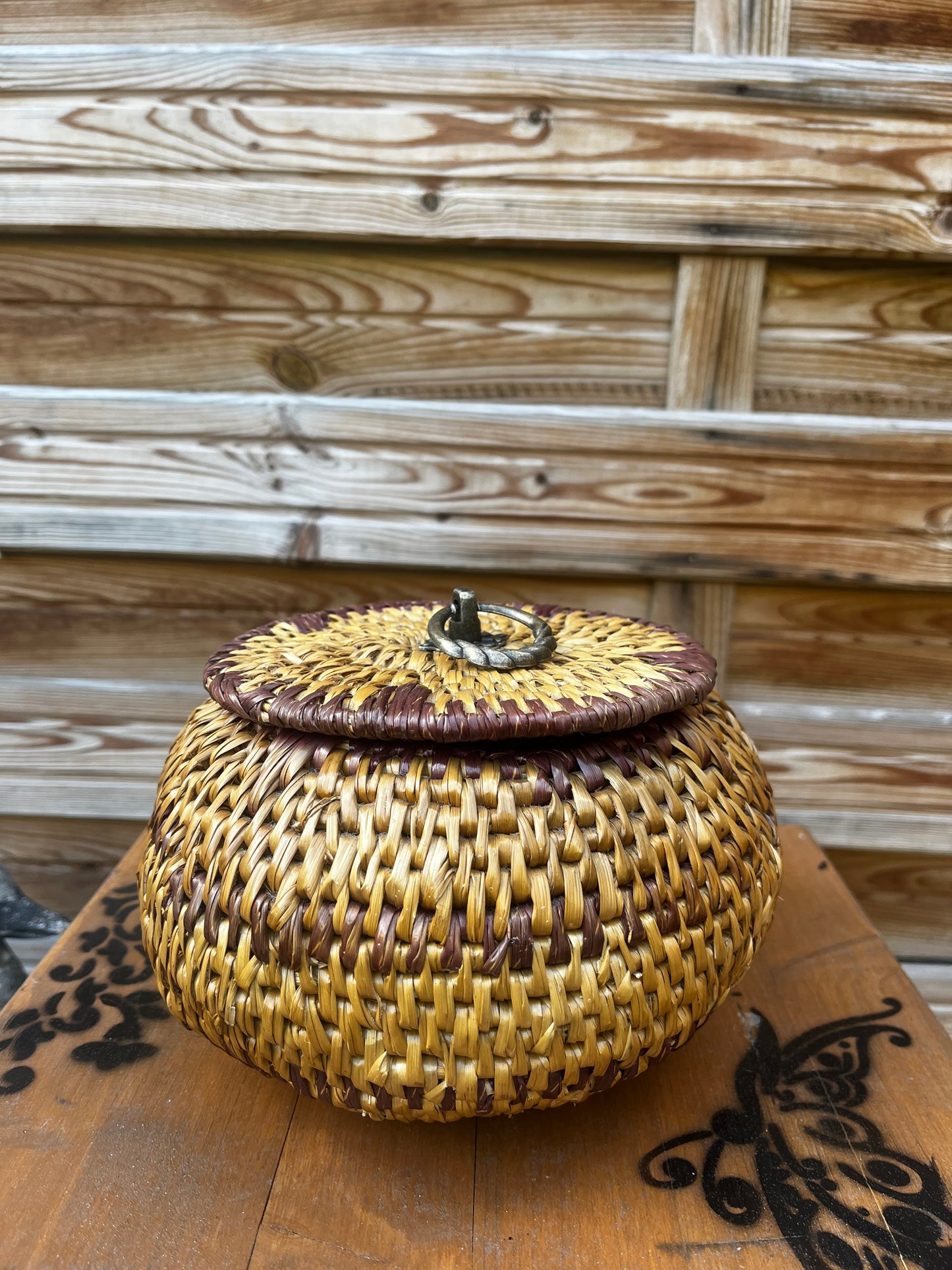 Panier avec couvercle