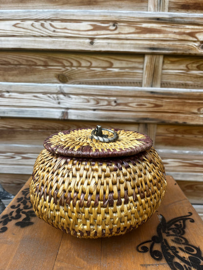 Panier avec couvercle