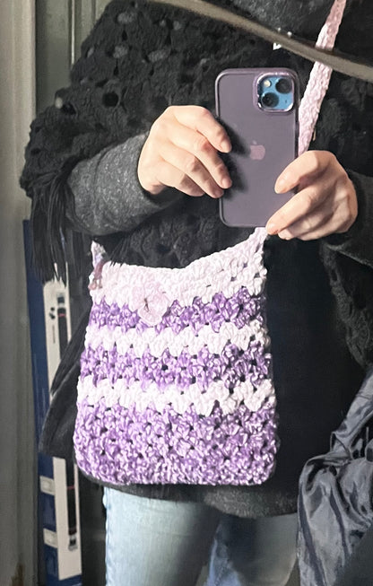 Sac violet et rose