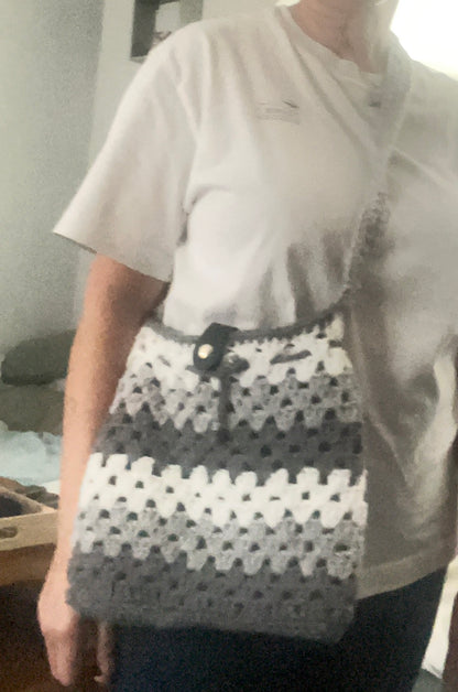 Sac 3 tons de gris et blanc