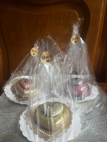 Bougie / cœur en plâtre