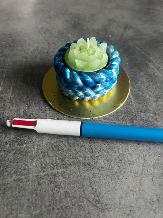 Support bougie torsadé rond